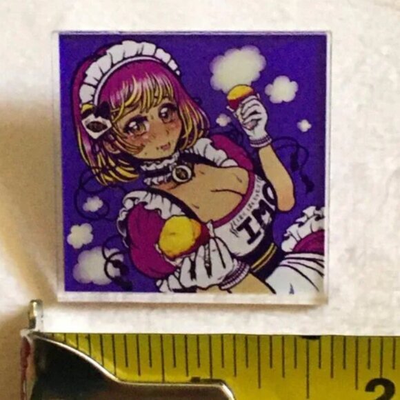 NWOT Retro 90s IMO Acrylic Pin - Picture 6 of 6